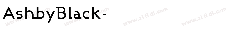 AshbyBlack字体转换