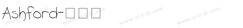 Ashford字体转换