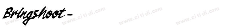 Bringshoot字体转换
