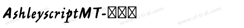 AshleyscriptMT字体转换