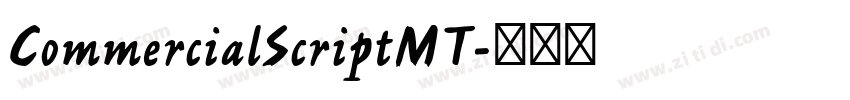 CommercialScriptMT字体转换