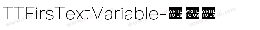 TTFirsTextVariable字体转换