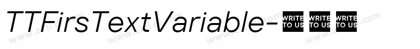 TTFirsTextVariable字体转换