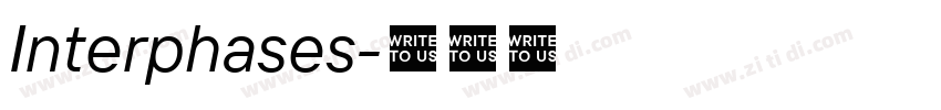 Interphases字体转换