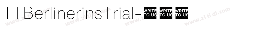 TTBerlinerinsTrial字体转换