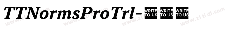 TTNormsProTrl字体转换