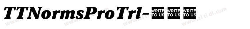 TTNormsProTrl字体转换