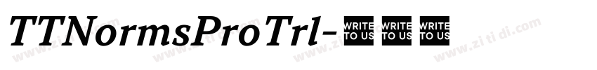 TTNormsProTrl字体转换