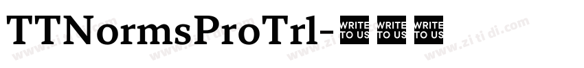 TTNormsProTrl字体转换