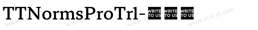 TTNormsProTrl字体转换