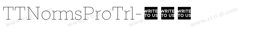 TTNormsProTrl字体转换