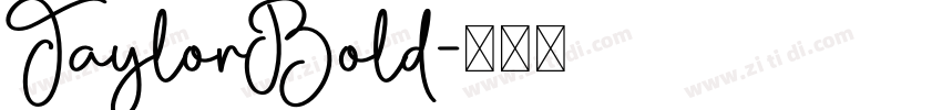 TaylorBold字体转换