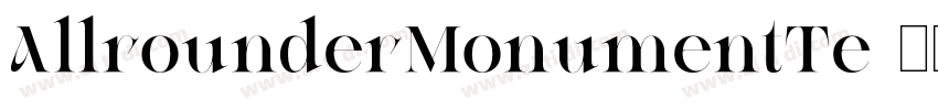 AllrounderMonumentTe字体转换