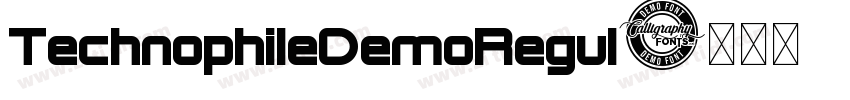 TechnophileDemoRegul字体转换