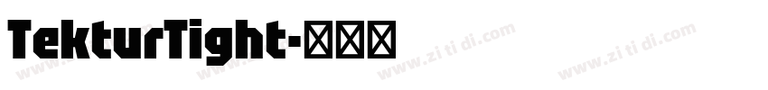 TekturTight字体转换