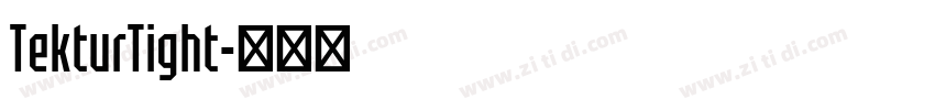 TekturTight字体转换