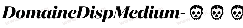 DomaineDispMedium字体转换
