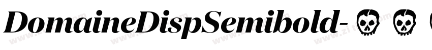 DomaineDispSemibold字体转换