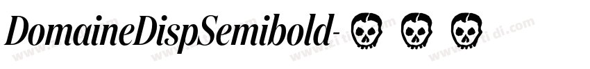 DomaineDispSemibold字体转换