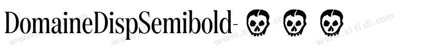 DomaineDispSemibold字体转换