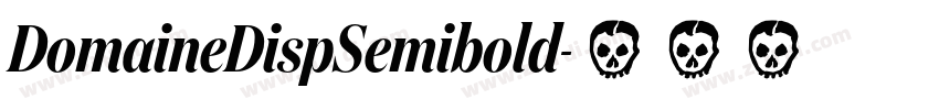 DomaineDispSemibold字体转换