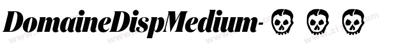 DomaineDispMedium字体转换