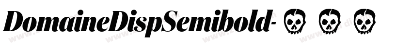 DomaineDispSemibold字体转换
