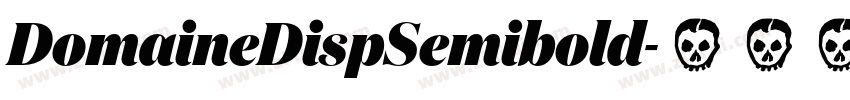 DomaineDispSemibold字体转换