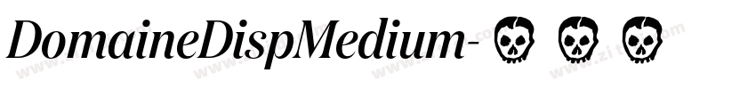DomaineDispMedium字体转换
