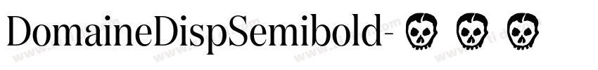 DomaineDispSemibold字体转换