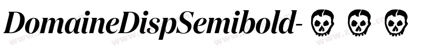 DomaineDispSemibold字体转换