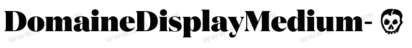 DomaineDisplayMedium字体转换