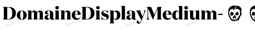 DomaineDisplayMedium字体转换