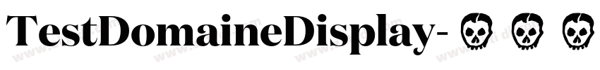TestDomaineDisplay字体转换