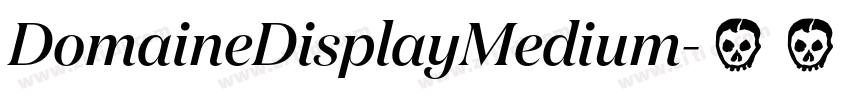 DomaineDisplayMedium字体转换