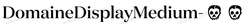 DomaineDisplayMedium字体转换