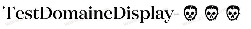 TestDomaineDisplay字体转换