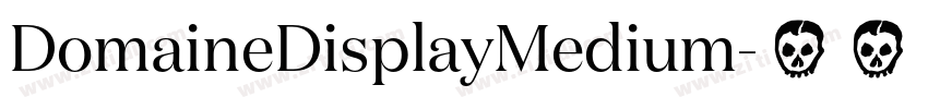DomaineDisplayMedium字体转换