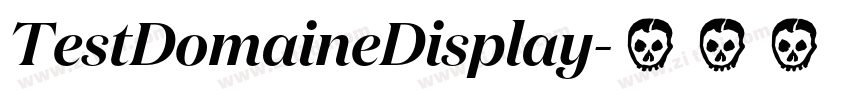 TestDomaineDisplay字体转换