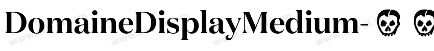 DomaineDisplayMedium字体转换