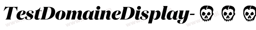 TestDomaineDisplay字体转换