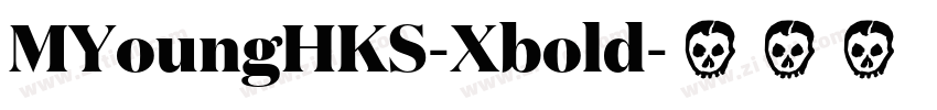 MYoungHKS-Xbold字体转换