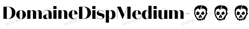DomaineDispMedium字体转换