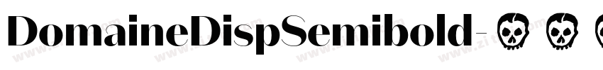 DomaineDispSemibold字体转换