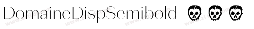 DomaineDispSemibold字体转换