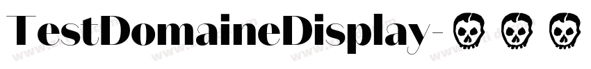 TestDomaineDisplay字体转换