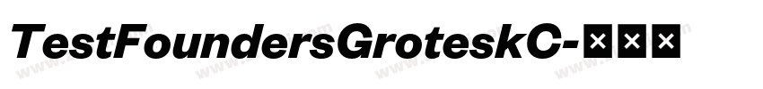 TestFoundersGroteskC字体转换