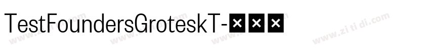 TestFoundersGroteskT字体转换