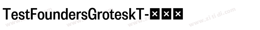 TestFoundersGroteskT字体转换
