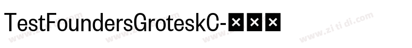 TestFoundersGroteskC字体转换